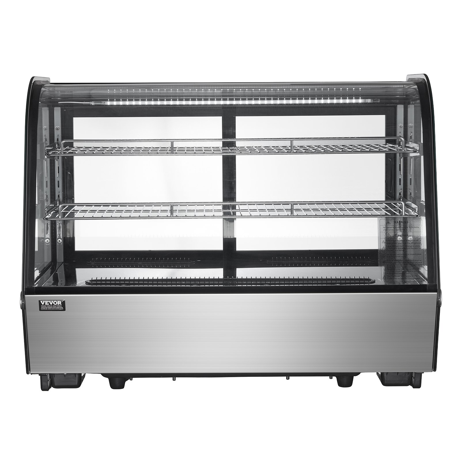 Refrigerated Display Case 5 Cu Ft 2 Tier Countertop Pastry Cooler
