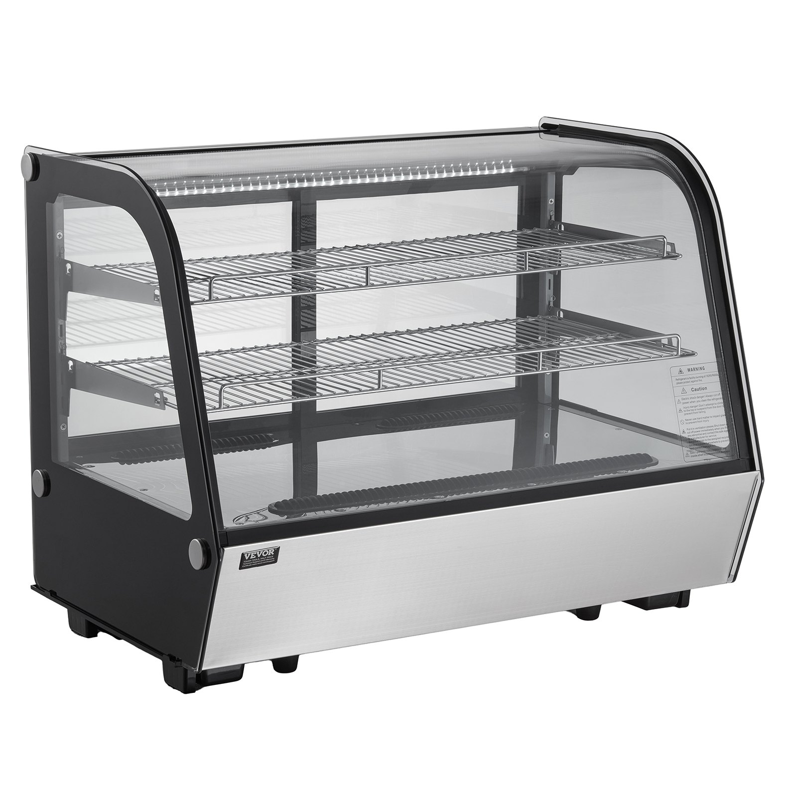 Refrigerated Display Case 5 Cu Ft 2 Tier Countertop Pastry Cooler
