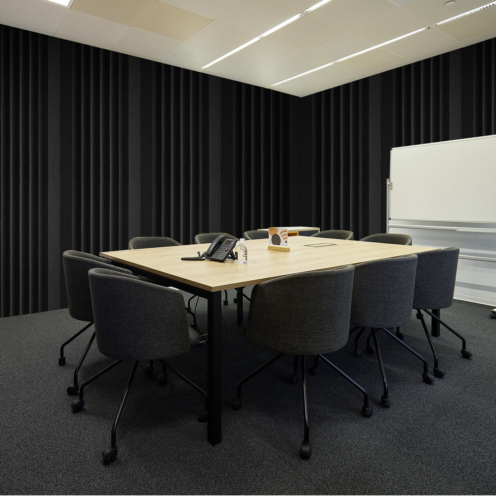 VEVOR Acoustic Foam Panels 4 Pack 16.5 x 6.3 x 12 in Adhesive for Wall Ceiling - Picture 7 of 10