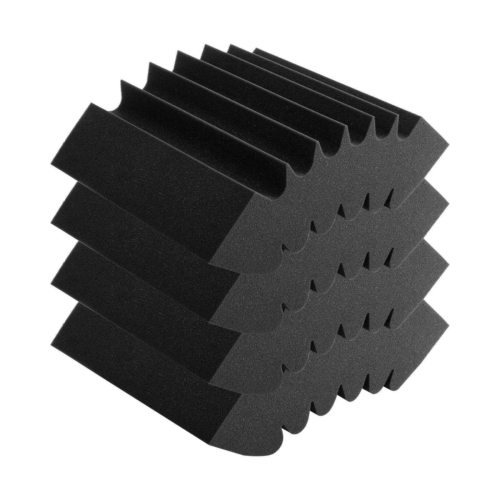 VEVOR Acoustic Foam Panels 4 Pack 16.5 x 6.3 x 12 in Adhesive for Wall Ceiling - Picture 10 of 10