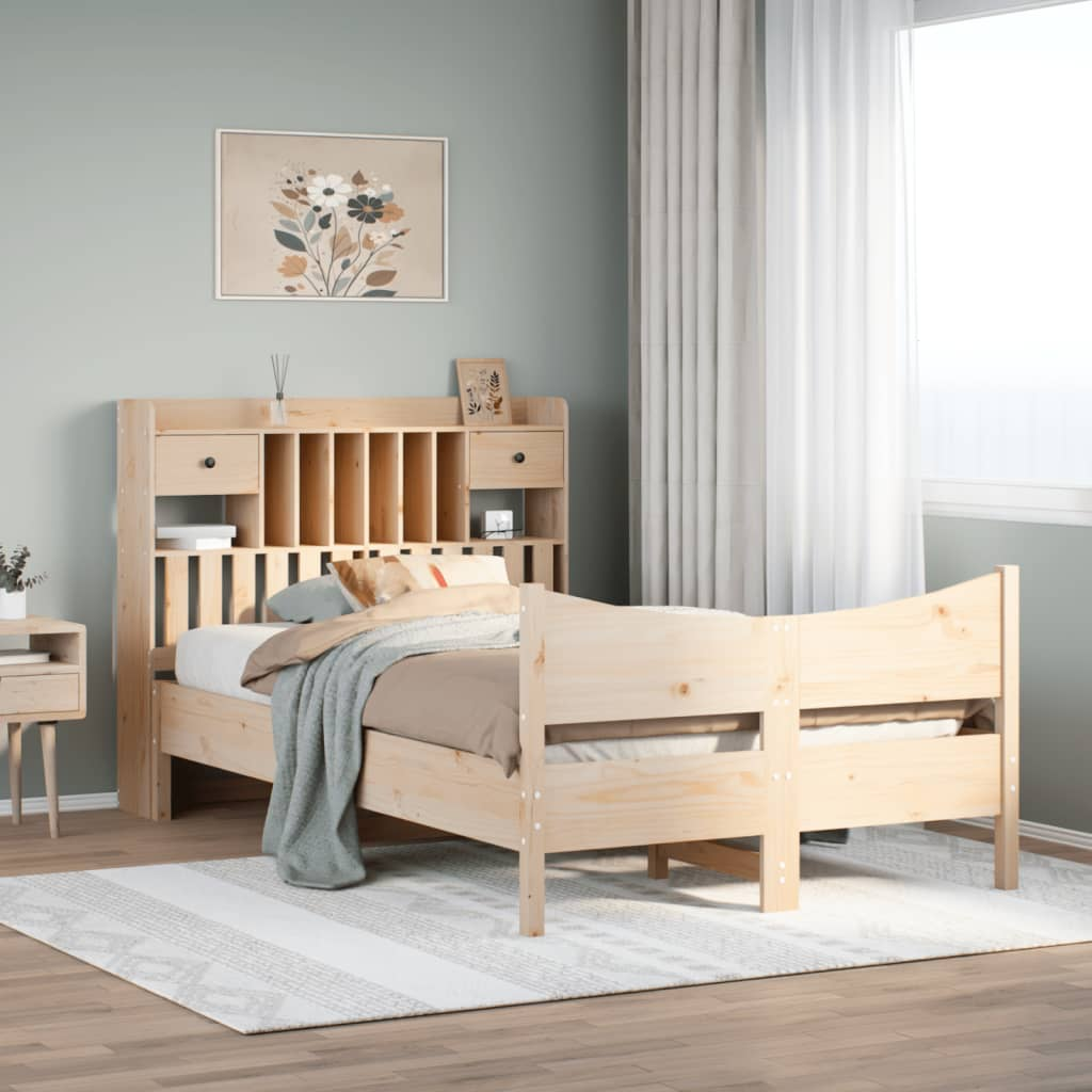 vidaXL Bed Frame without Mattress 120x200 cm Solid Wood Pine
