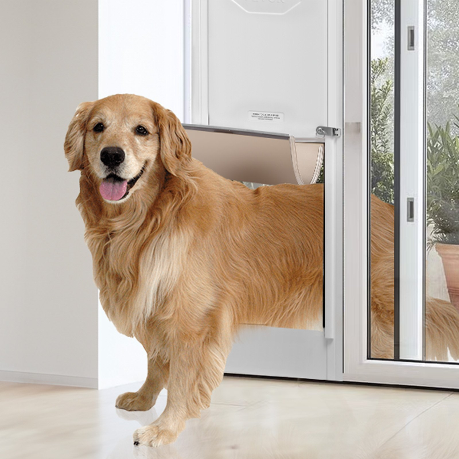 Dog Door for Sliding Glass Door 75 7/8"-80 11/16" Adjustable Height XL - Picture 7 of 10