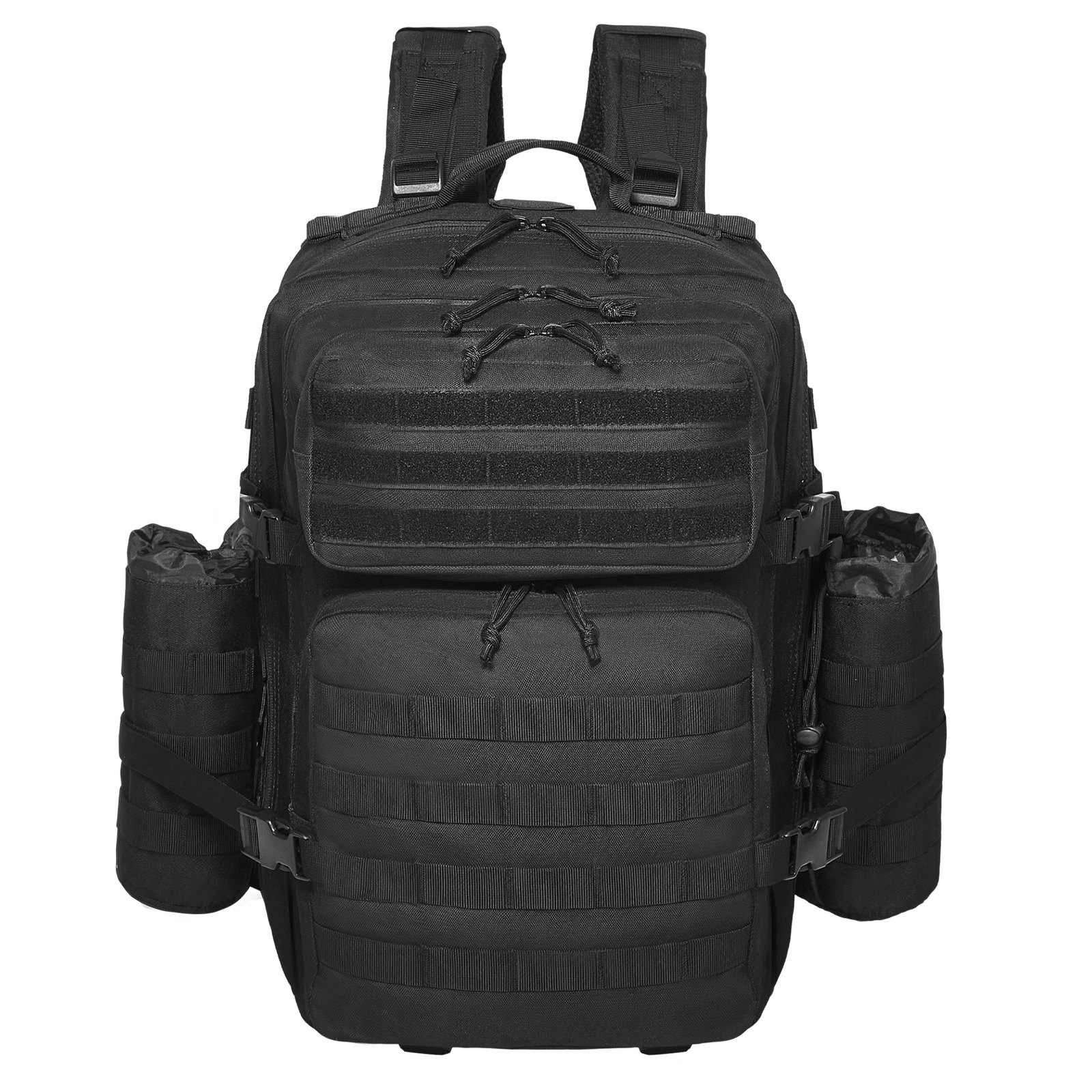 Taktischer Rucksack 45L Militärrucksack mit Molle Modus & 3 Fächern, Militär - Bild 8 von 10