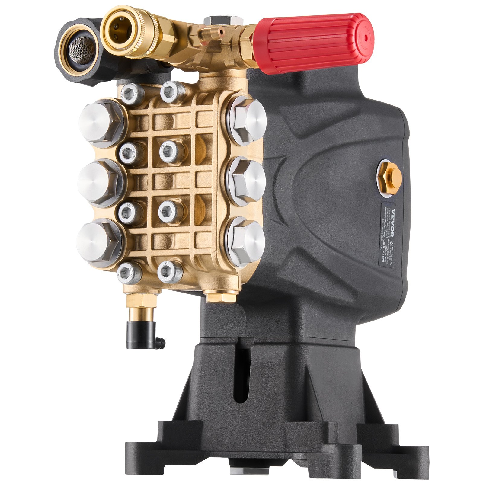 Pressure Washer Pump 1" Shaft Horizontal Triplex Plunger 4200 PSI 4.2GPM