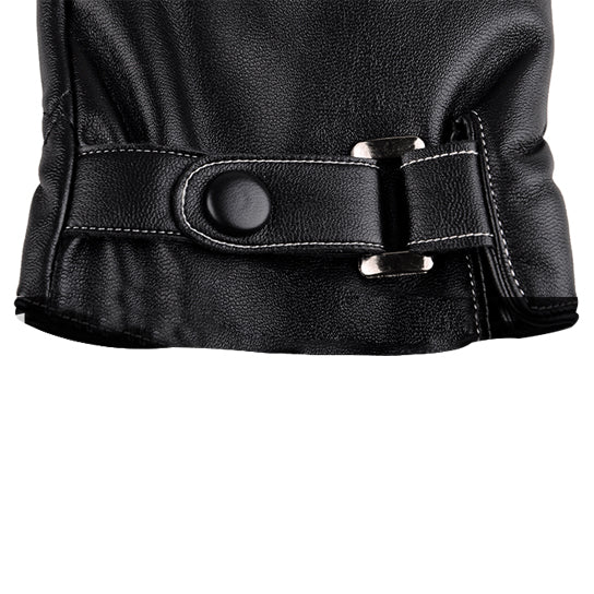 Autumn Warmth Stylish Vegan Leather Touch Smart Gloves - Picture 16 of 18