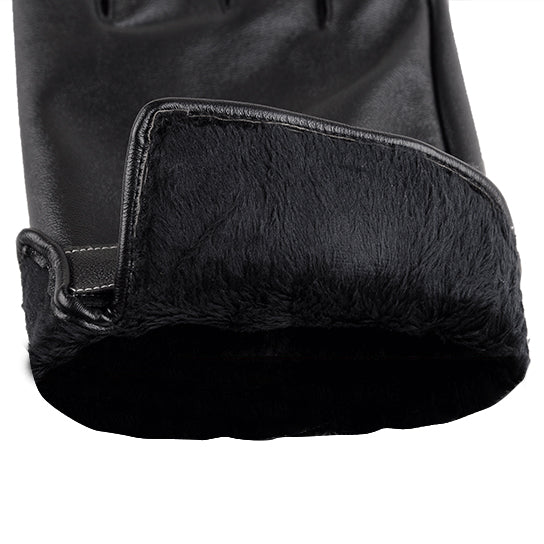 Autumn Warmth Stylish Vegan Leather Touch Smart Gloves - Picture 17 of 18