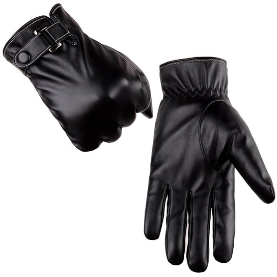 Autumn Warmth Stylish Vegan Leather Touch Smart Gloves - Picture 18 of 18