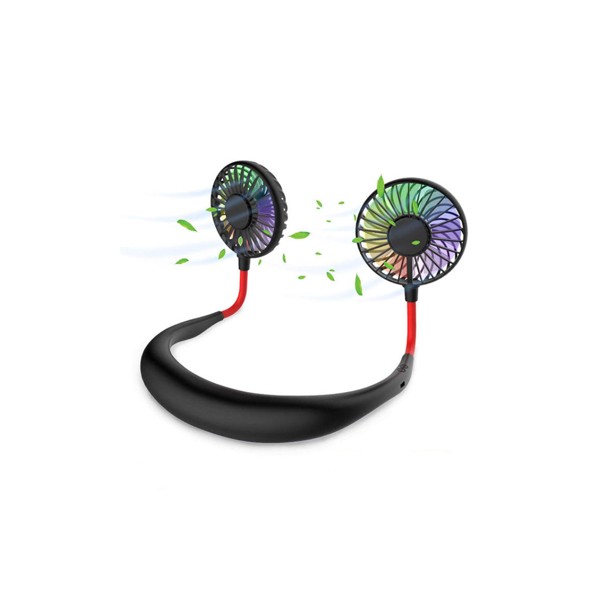 Beat The Heat Double Cool Cordless Breezy Mini Collar Fan - Picture 3 of 10