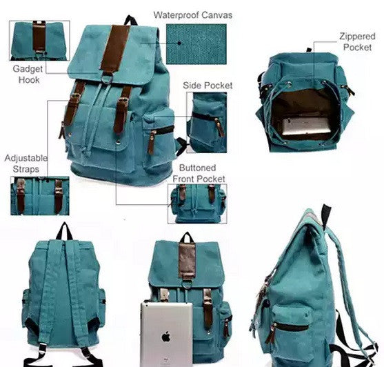 Mochila de lona Back To Campus en 4 colores - Imagen 12 de 14