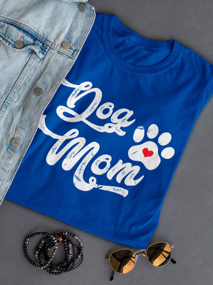 Dog Mom With Cute Paw Women's T-Shirt - Bild 3 von 8