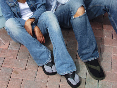 Dickere V-Zehen sportlich oder lässig schwarze Flip-Flop Tabi Socken Baumwollmischung Komfort - Bild 2 von 6