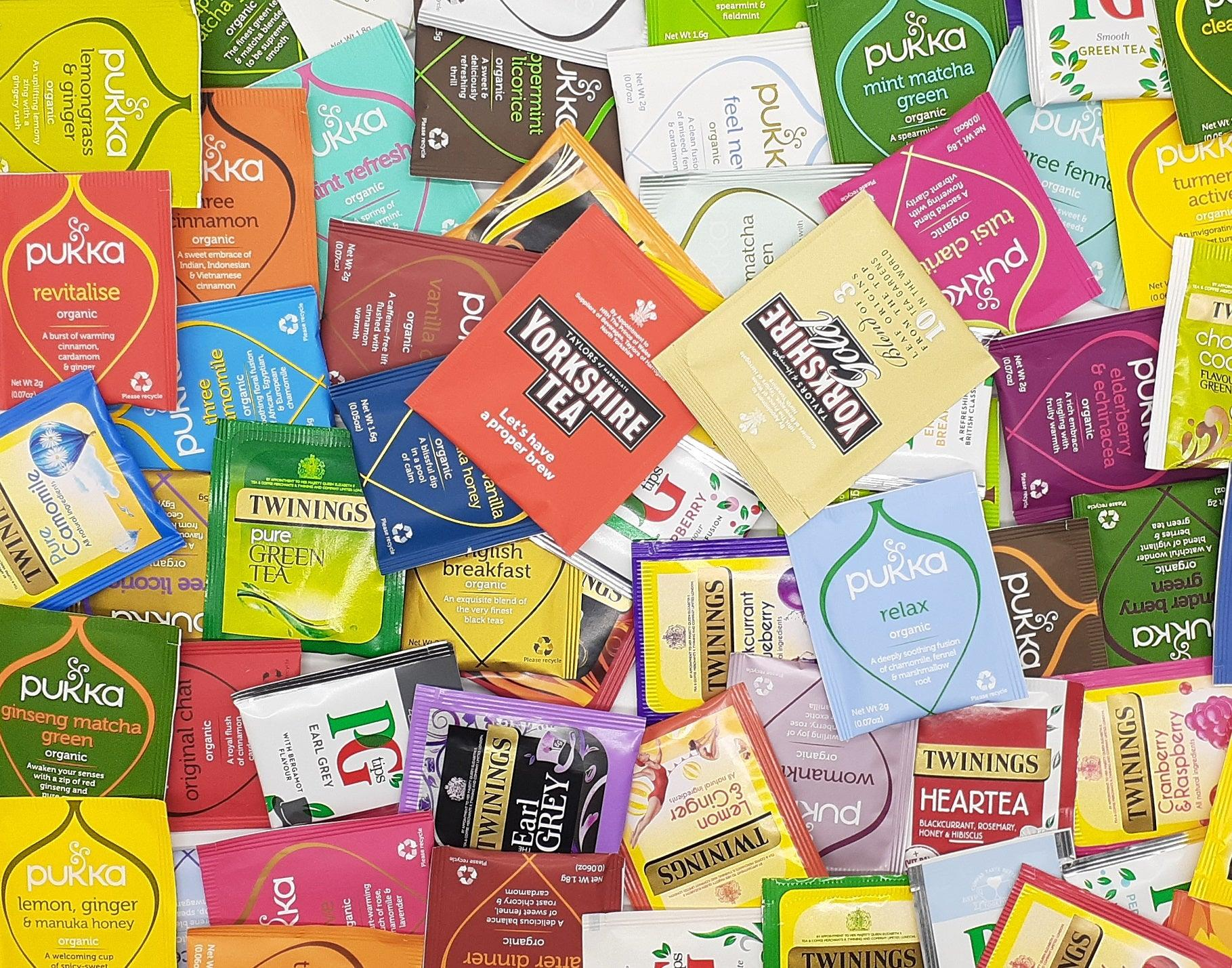 Assorted Tea Bags Individually Wrapped Mix Hamper Set Popular SuperBlends UK