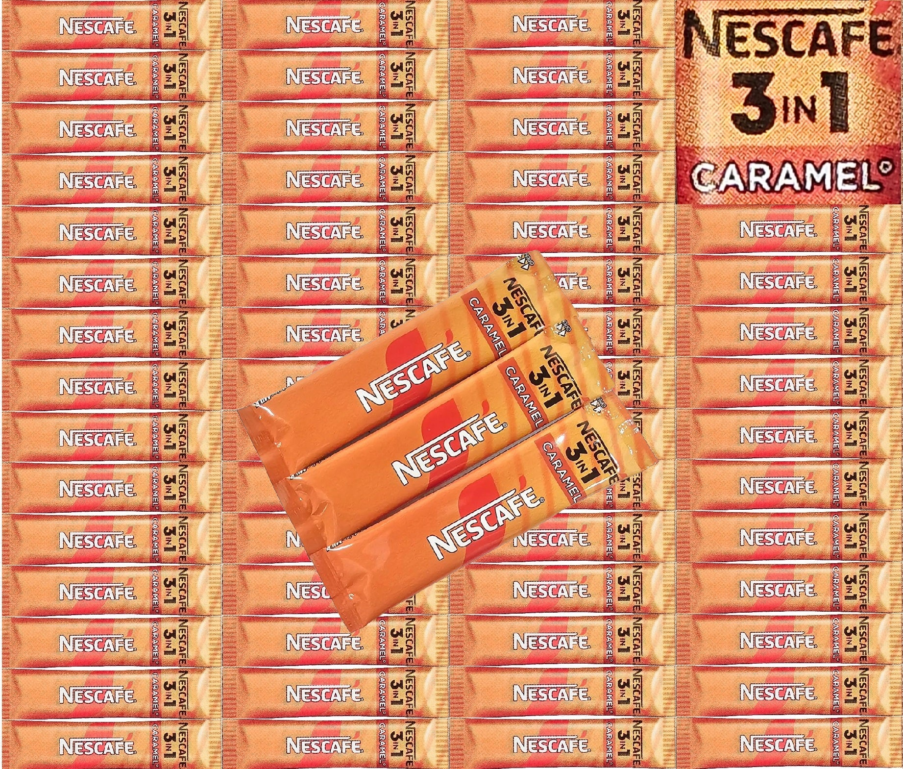 Nescafe 3in1 Original Caramel Coffee Sachets