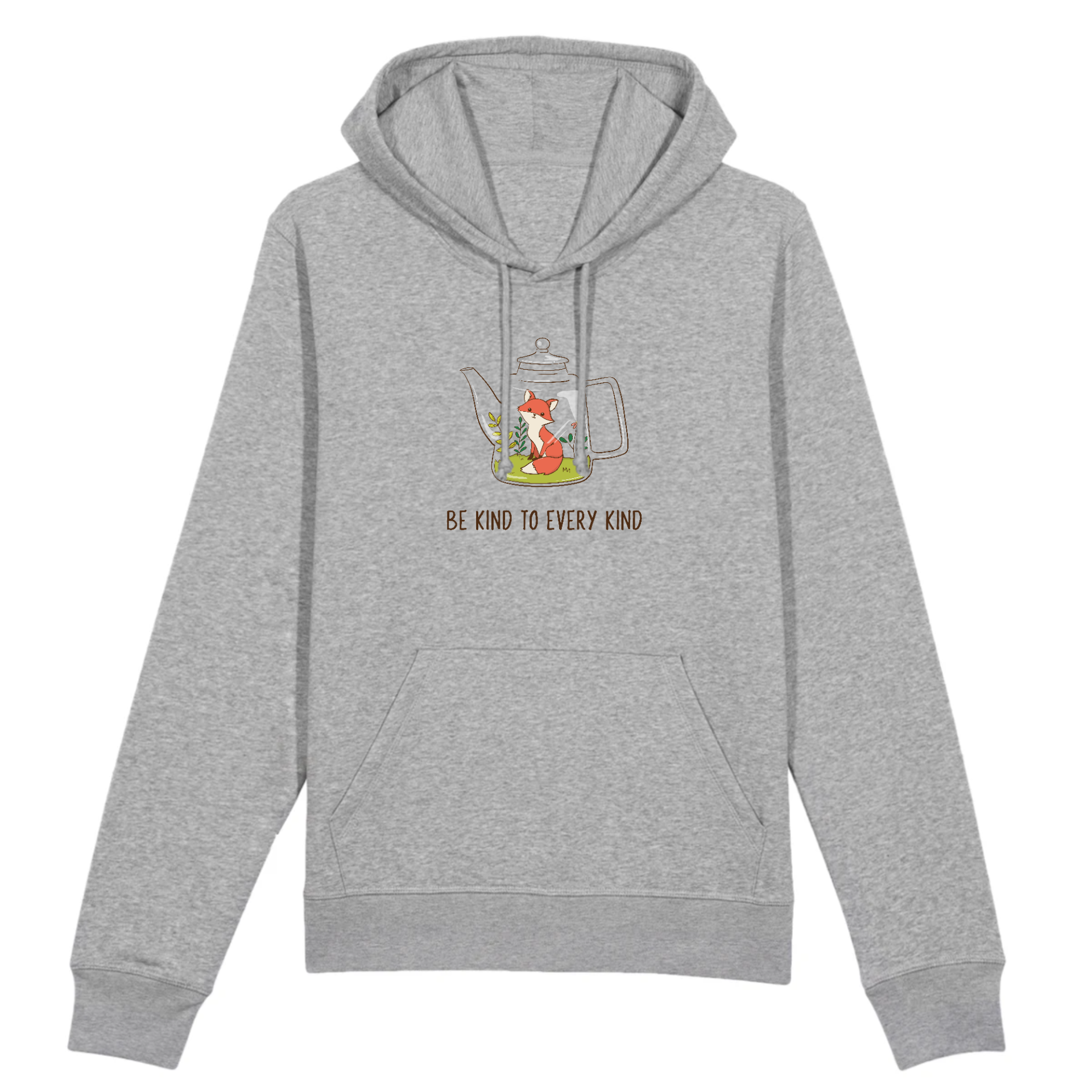 Printed Women´s and Men´s Organic Cotton Hoodie - Be Kind to Every Kind