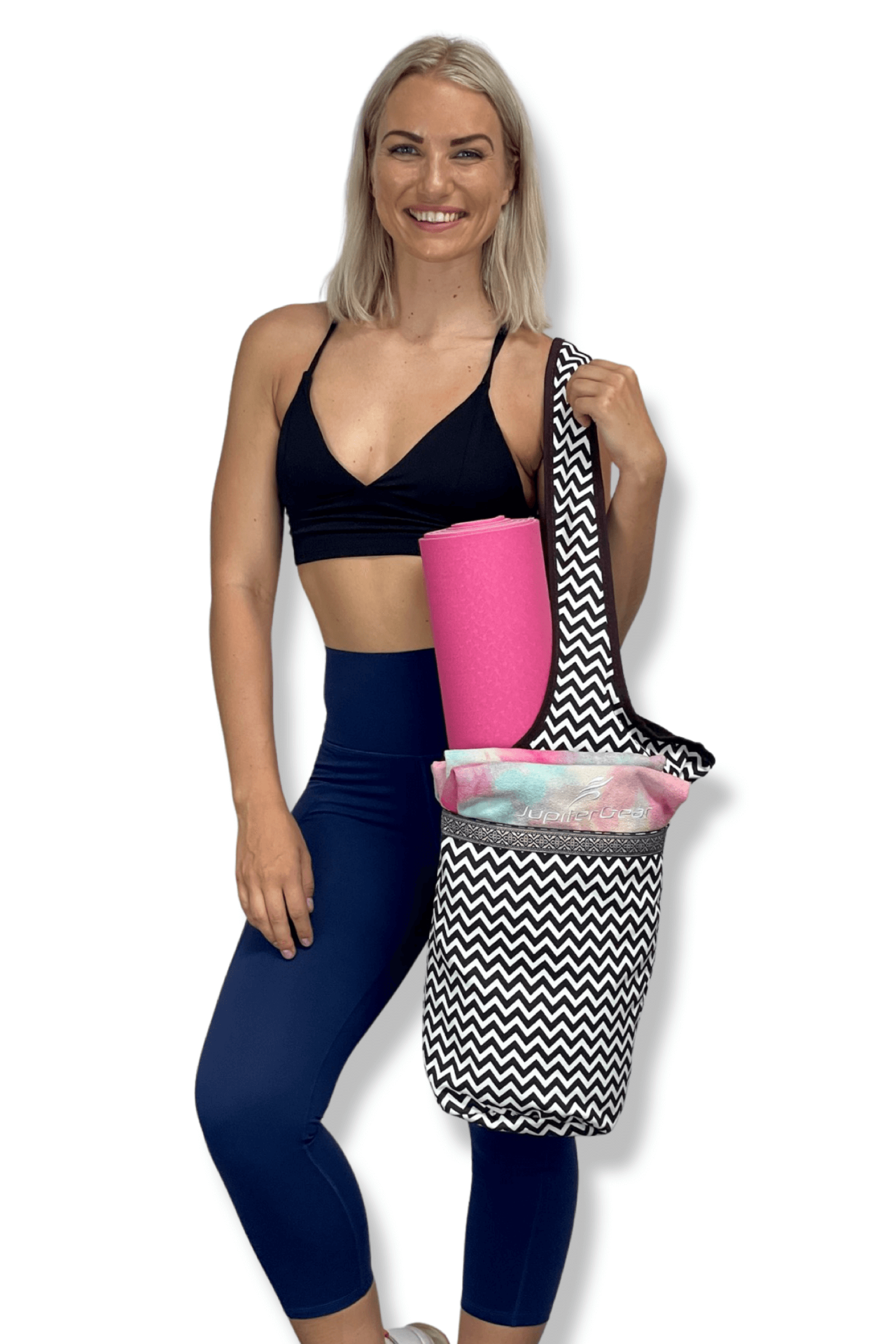 Yoga Mat Carrying Tote Bag with Large Pockets | Durable and Versatile