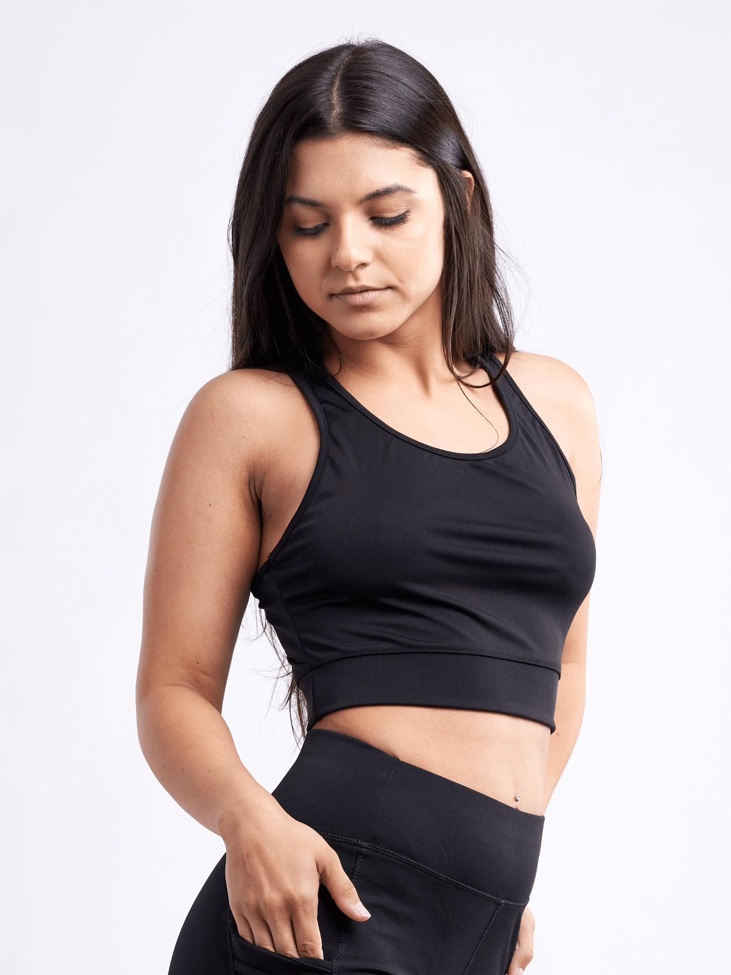 Racerback Lightweight Training Crop Tank Top - Comfortable and Stylish - Picture 6 of 18