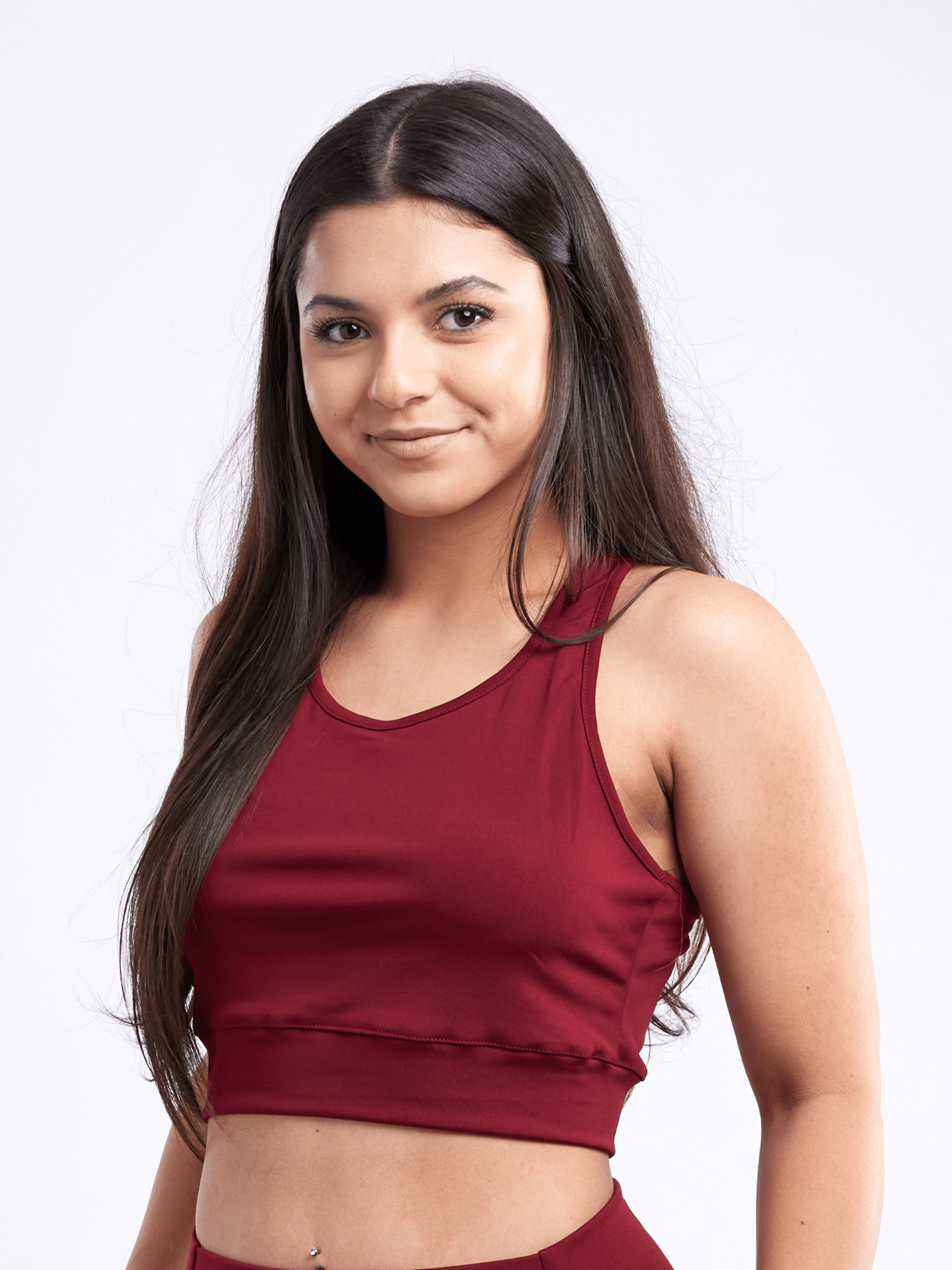Racerback Lightweight Training Crop Tank Top - Comfortable and Stylish