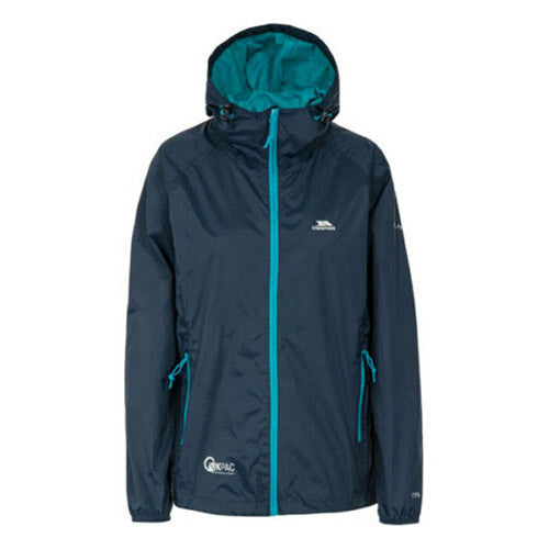 Trespass Women's Navy Qikpac Waterproof Jacket - Image 2