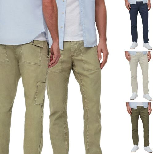 Mens Straight Fit Linen Blend Trousers - Comfortable, Stylish & Versatile Summer