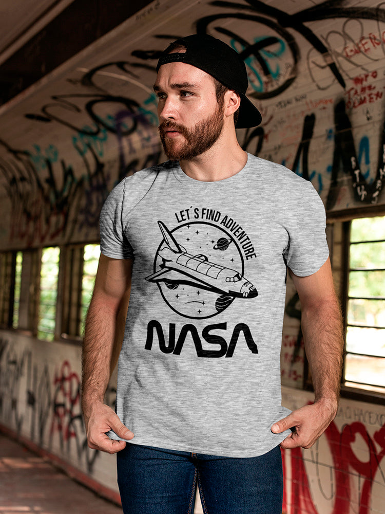 Nasa Lets Find Adventure Tee Men's -NASA Designs - Foto 2 di 9