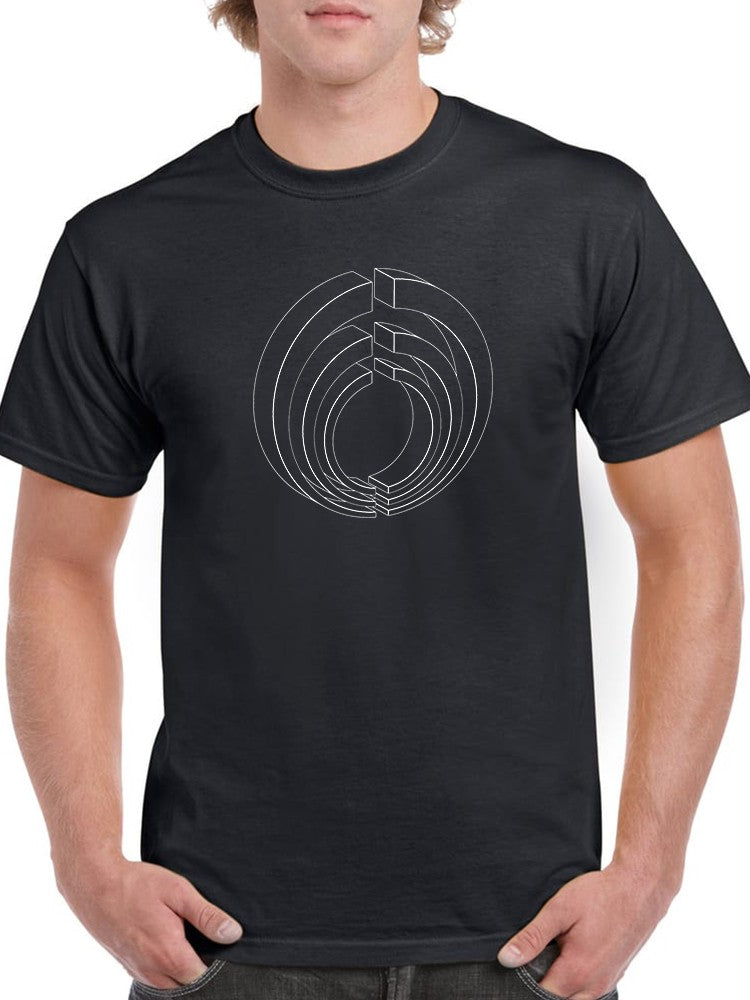 Cool 3D Circle pattern Men's T-shirt