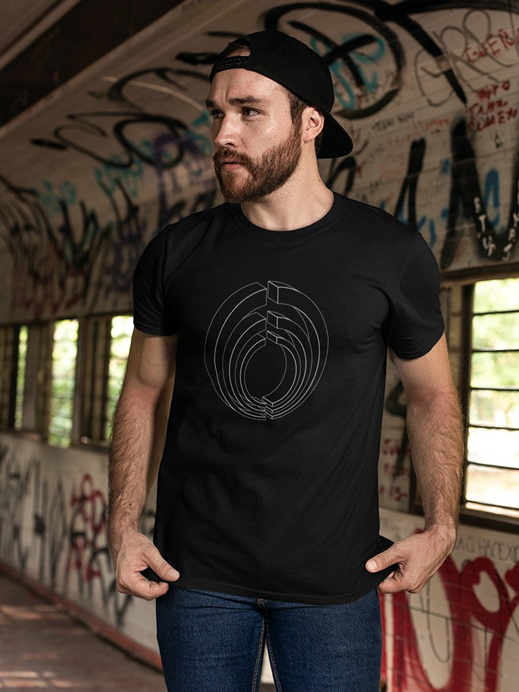 Cool 3D Circle pattern Men's T-shirt