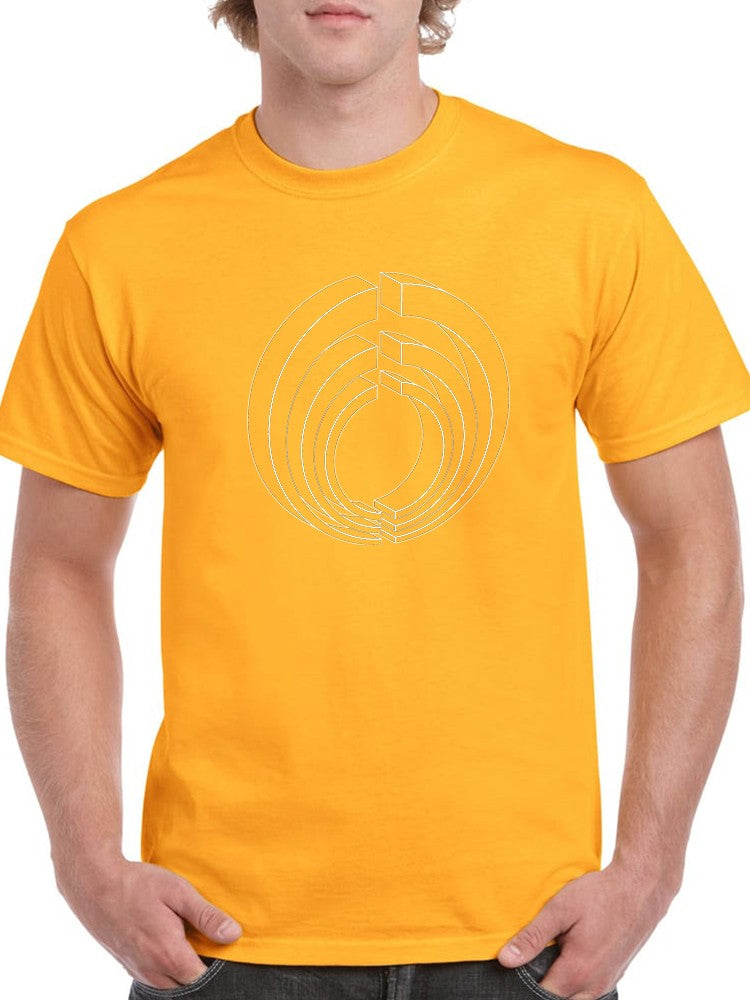 Cool 3D Circle pattern Men's T-shirt