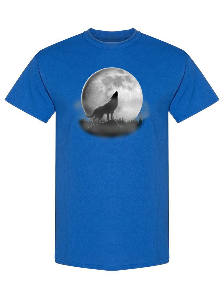 Wolf Howling At The Moon T-shirt -SPIdeals Designs - Picture 2 of 11