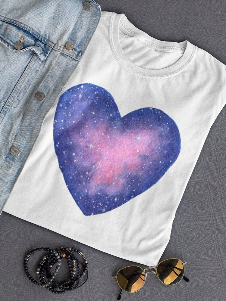 Aquarell Space In A Love Herz T-Shirt Damen - Bild von Shutterstock - Bild 7 von 12