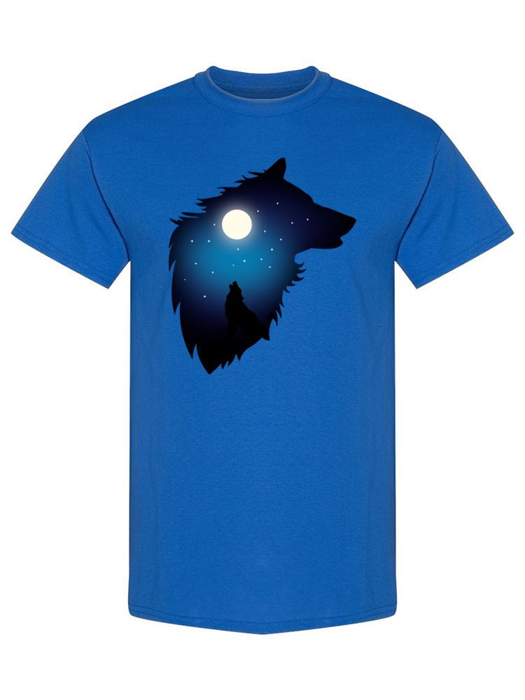 Wolf Howling At The Moon. T-shirt -SPIdeals Designs - Bild 2 von 11
