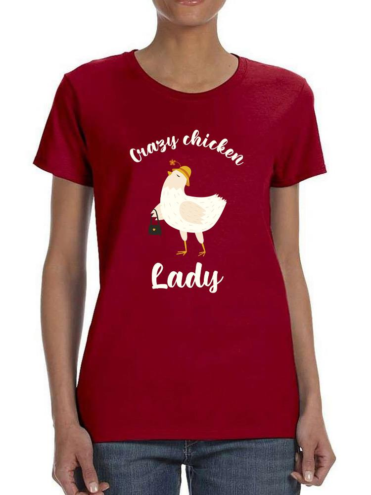 Crazy Chicken Lady T-shirt -SmartPrintsInk Designs - Imagen 2 de 11