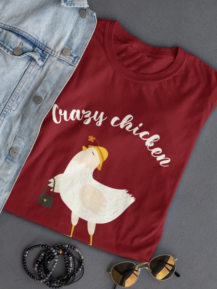 Crazy Chicken Lady T-shirt -SmartPrintsInk Designs - Imagen 3 de 11
