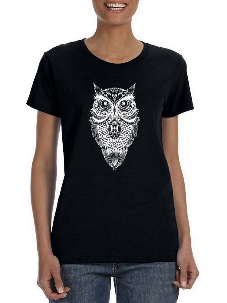 Owl Art T-shirt -SmartPrintsInk Designs