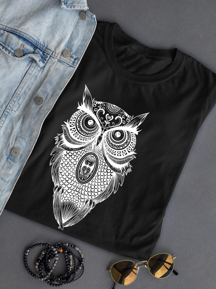 Owl Art T-shirt -SmartPrintsInk Designs