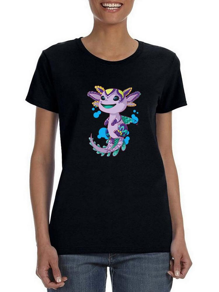 Cute Axolotl T-shirt -SmartPrintsInk Designs - Picture 2 of 11