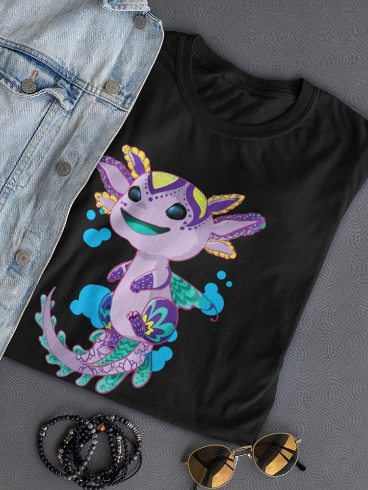 Cute Axolotl T-shirt -SmartPrintsInk Designs - Picture 3 of 11