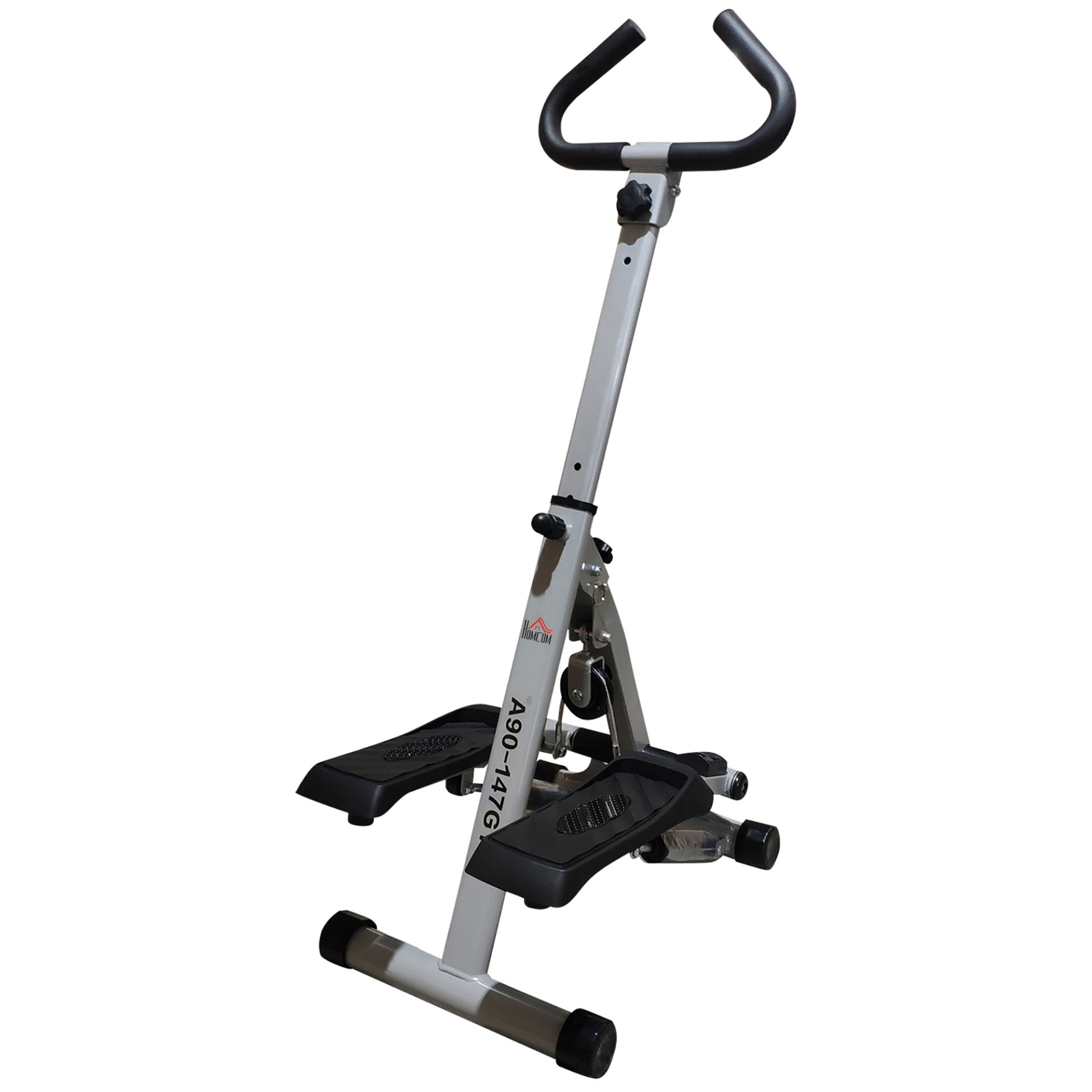 HOMCOM Stepper w/ Handle Hand Grip Workout Fitness Machine For Fitness Aerobic E