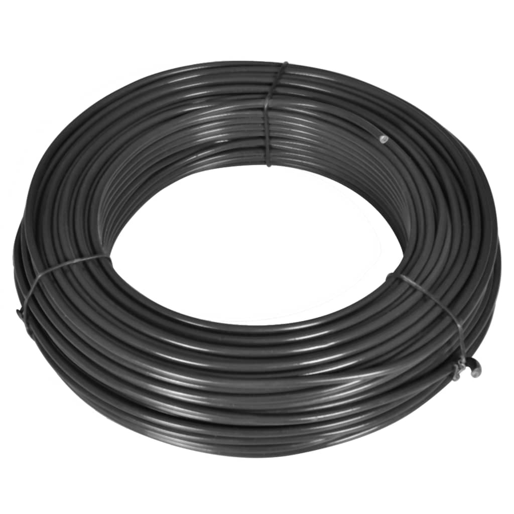 Alambre de línea de valla 262,5' 0,08"/0,12" acero gris - Imagen 2 de 2
