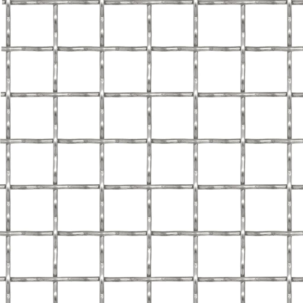 Crimped Garden Wire Fence Stainless Steel 39.4"x33.5" 0.8"x0.8"x0.1" - Picture 2 of 3
