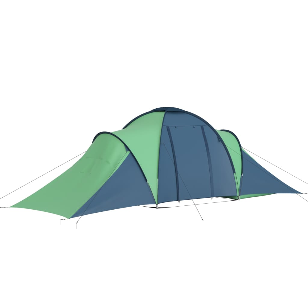 Camping Tent 6 Persons Blue and Green - Picture 3 of 11