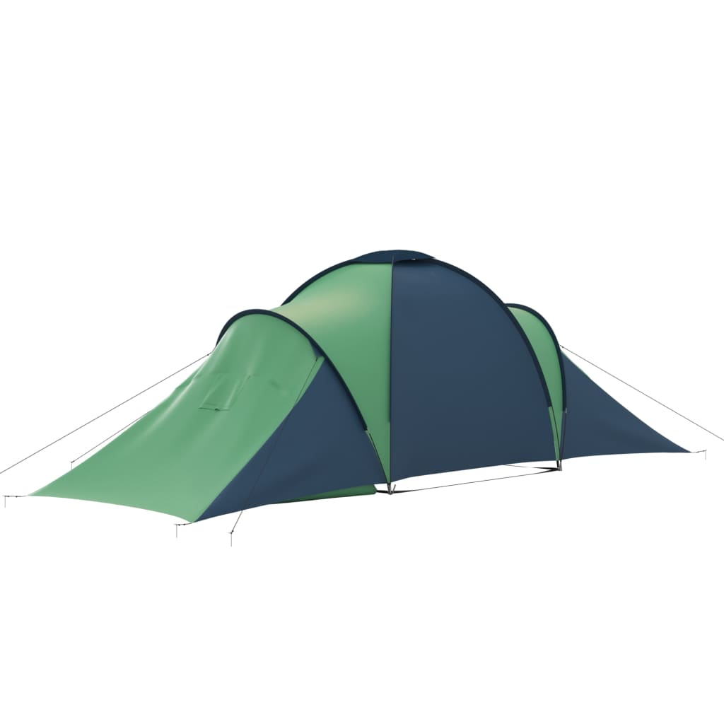 Camping Tent 6 Persons Blue and Green - Picture 6 of 11