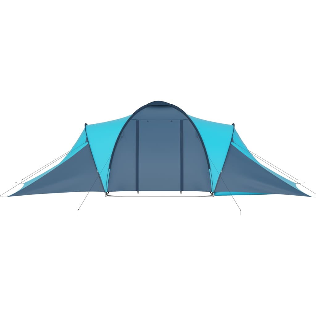 Camping Tent 6 Persons Blue and Light Blue - Picture 4 of 11