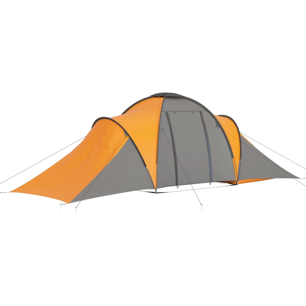 Campingzelt 6 Personen grau und orange - Bild 3 von 11
