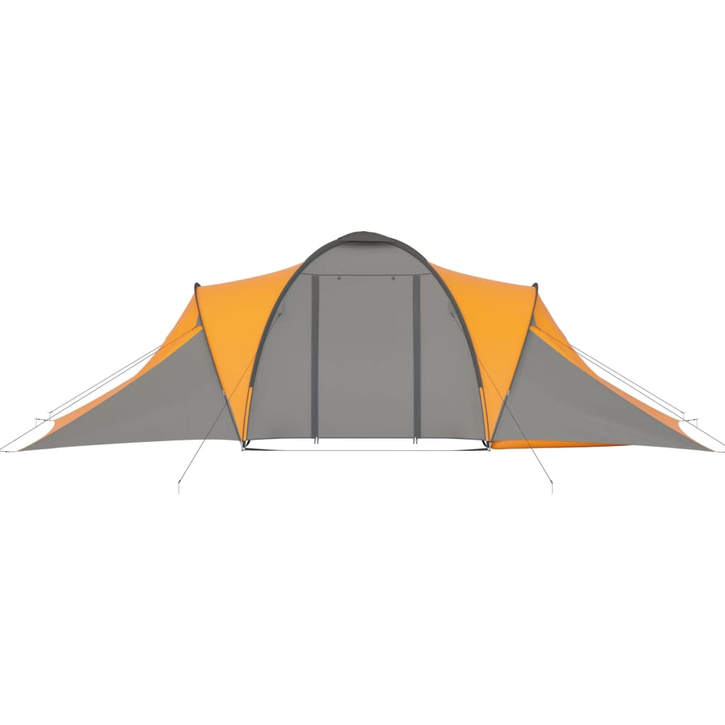 Campingzelt 6 Personen grau und orange - Bild 4 von 11