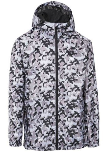 Mens Trespass Waterproof Jacket Packaway Lightweight Raincoat - Picture 15 of 16