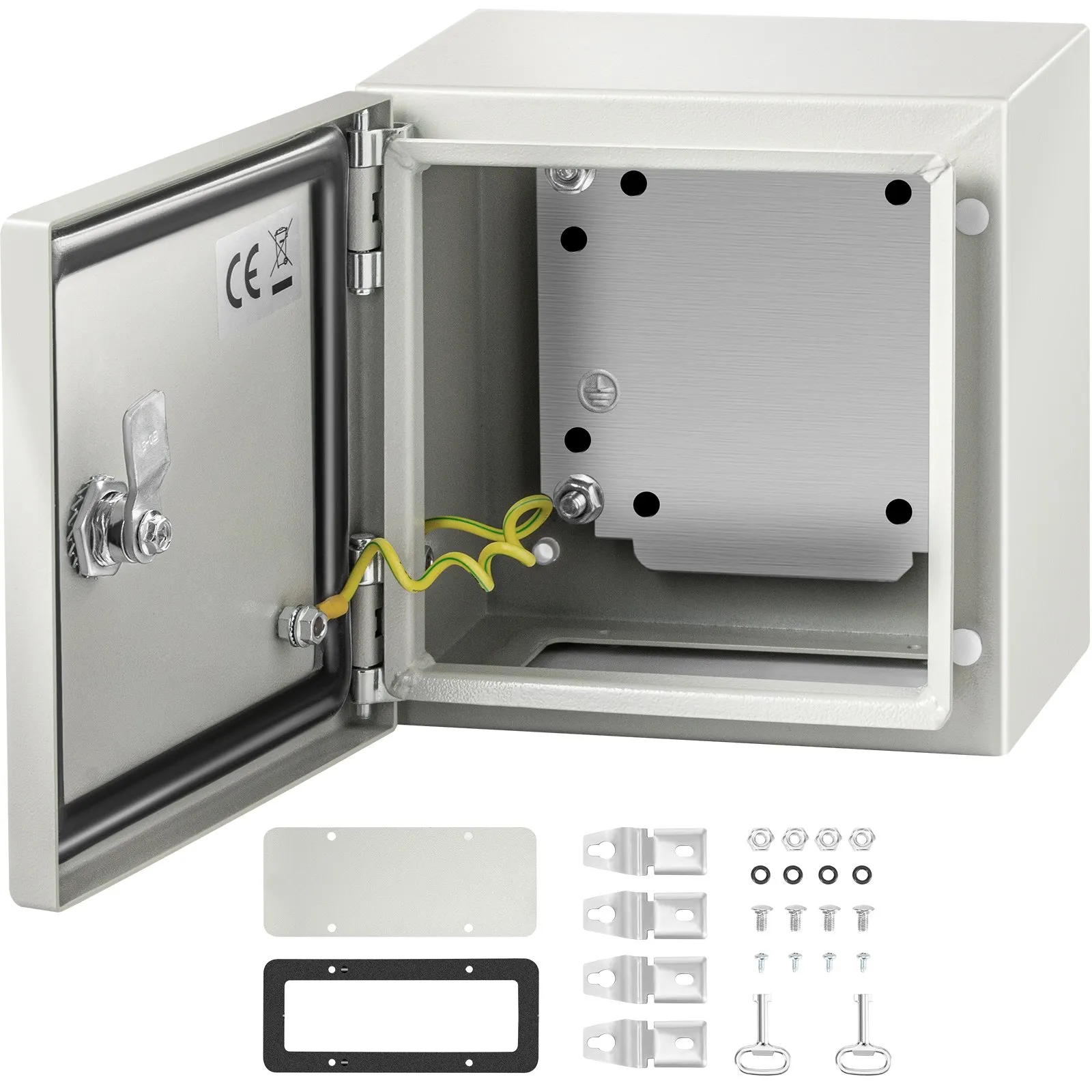 NEMA Steel Enclosure 8″x8″x6″, NEMA 4X IP66 Waterproof Electrical Junction Box