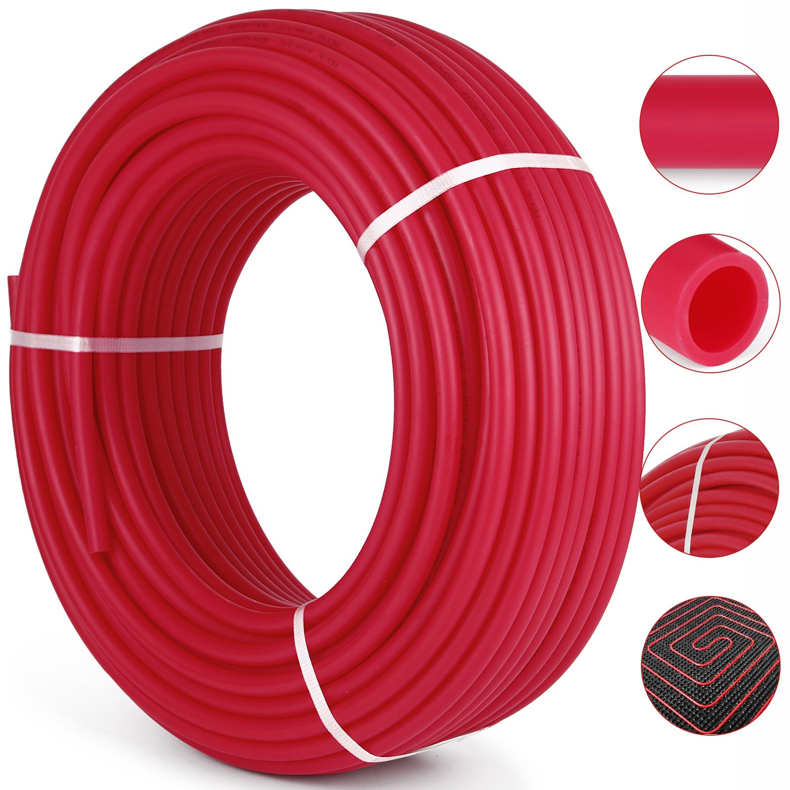 3/4″ x 300ft PEX-B Red Tubing – For Radiant Floor Heating Systems