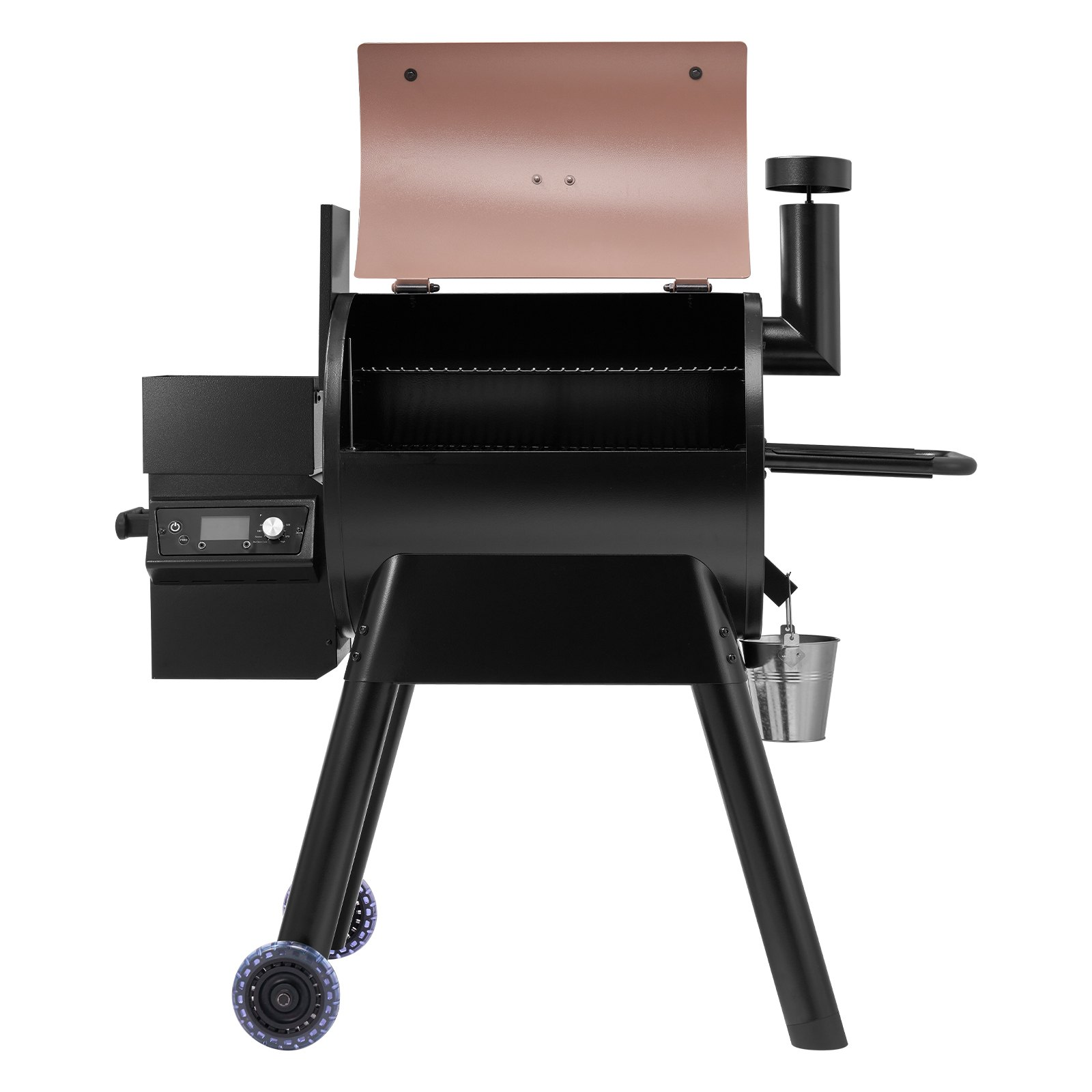 Wood Pellet Grill Smoker Outdoor Electric BBQ Grills 575 Sq.in Cook Area - Picture 12 of 12