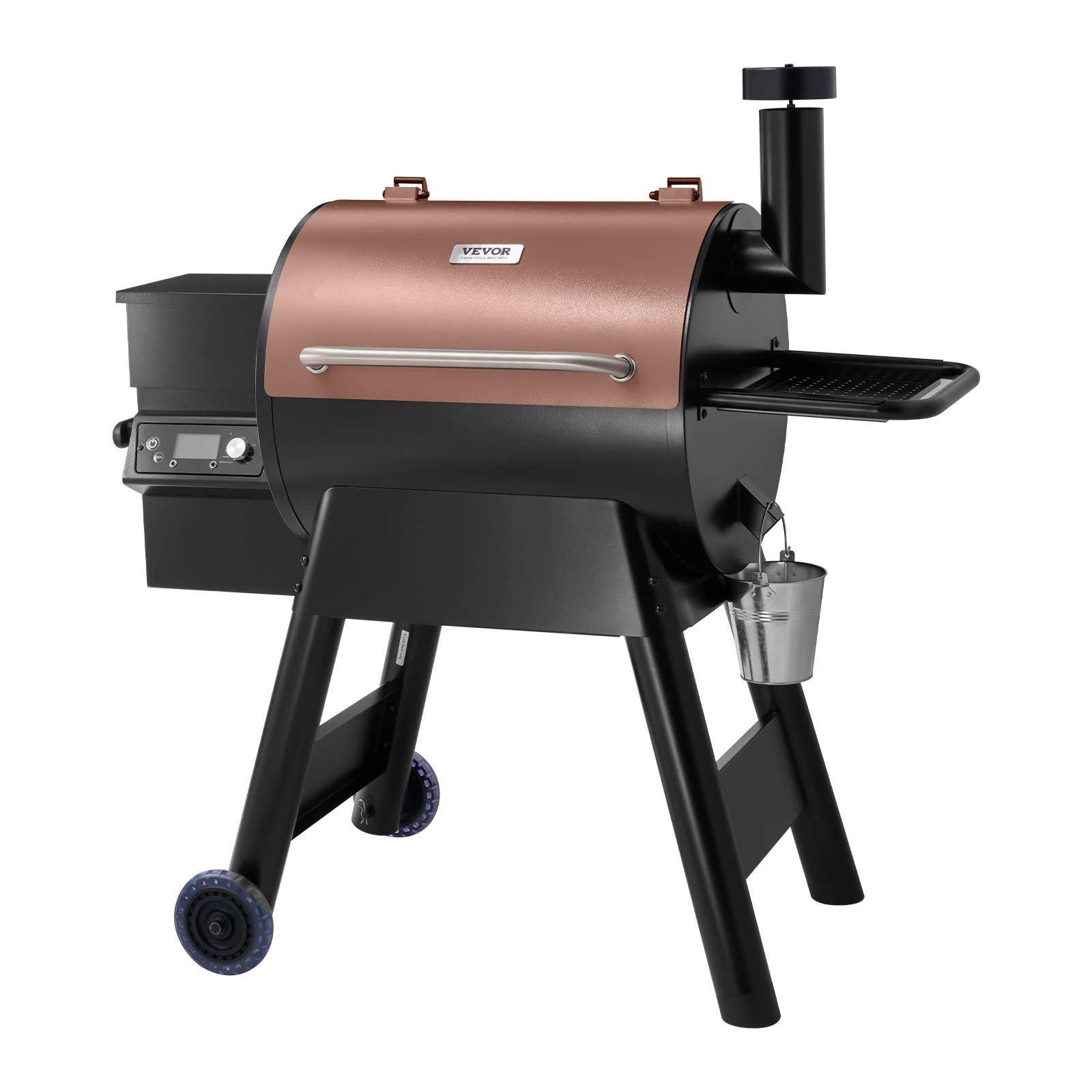 Wood Pellet Grill Smoker Outdoor Electric BBQ Grills 575 Sq.in Cook Area - Picture 2 of 12