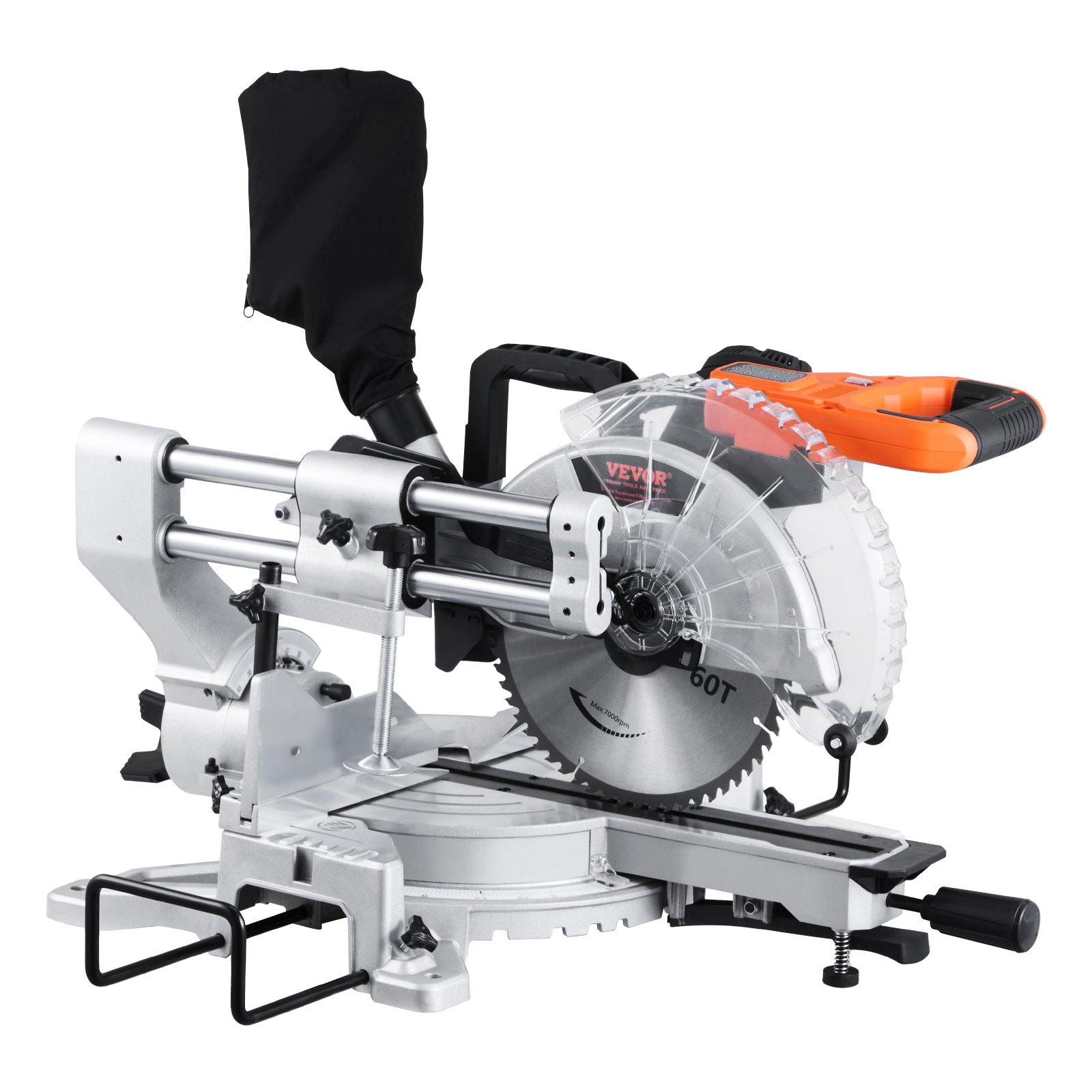 Sliding Compound Miter Saw 10-In Blade 15 Amp Motor Corded Double Bevel 60-Tooth - Picture 12 of 12